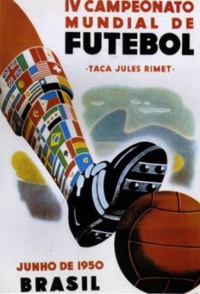 Campeonato Mundial De Fútbol Brasil 1950 - Lámina 45x30 Cm. 1