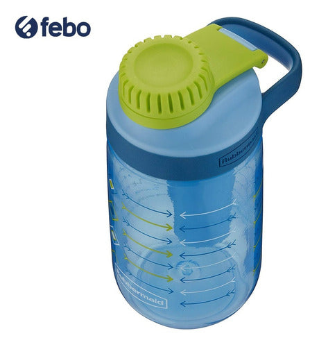 Botella Rubbermaid De Hidratación Chug 414cc Azul C Diseños 3