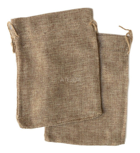 Set of 6 CBX Jute Bags 20x25cm 2