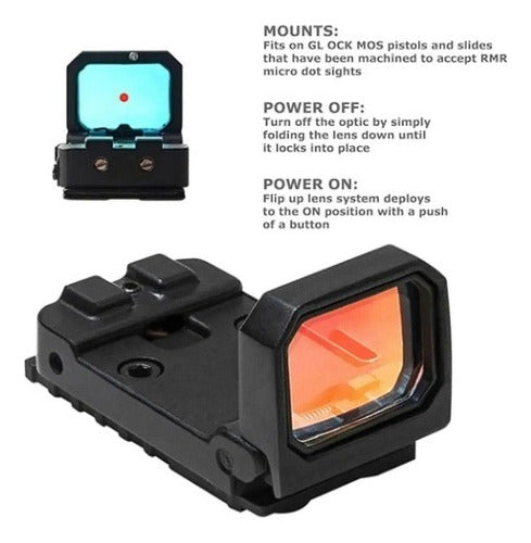 Vism Flip Dot Holographic Sight Red Dot 3 MOA for Glock & Airsoft 3