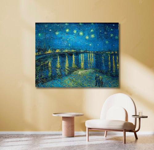 Decorative Painting Starry Night Rhone Van Gogh 80x60 0