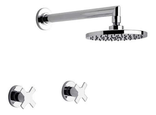 FV Alerce109/D7 Bathroom Faucet Dual Handle Shower Set 0