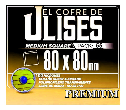 Cofre de Ulises Sleeves Protectores Square 80x80 - 100 Mic - 55u - Magic Z 0