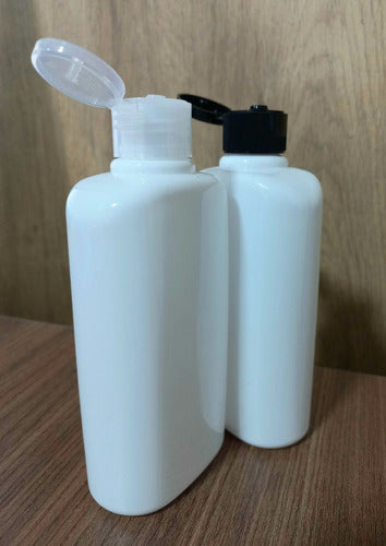 Impofra White PET Plastic Bottle 250ml R24 with Flip Top Lid Pack of 100 1