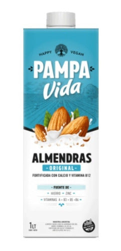 Pampa Vida Almond Milk Drink 1 Liter Pack of 6 0