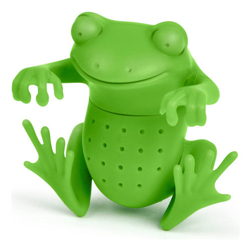 Infusor De Chá Genuíno Fred Tea Frog Silicone Green 0