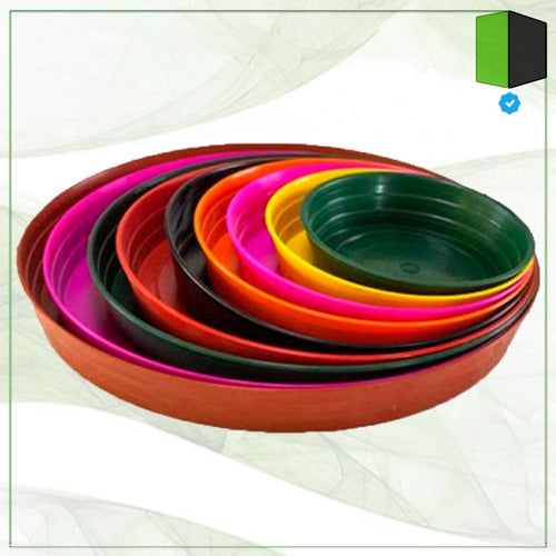 Plato Plastico Maceta Redonda Beruplast Nº 16 X 5 Unidades 2