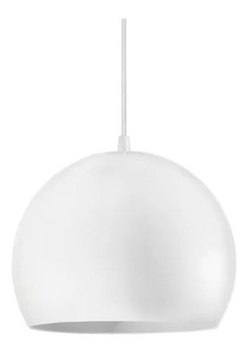 Modern White Balloon Pendant Light E27 Ø15cm 0