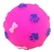 Oasis Paw Print Design Ball for Pets with Squeak 1