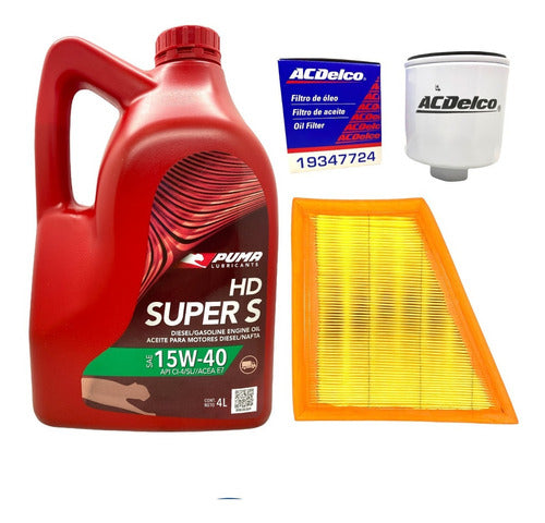 Kit 4l Aceite 15w40 Y Filtros Vw Suran Fox Gol Trend Voyage 0