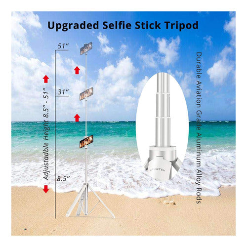 Atumtek 51 Tripod Selfie Stick, Tripod for Phone All-in-One 1