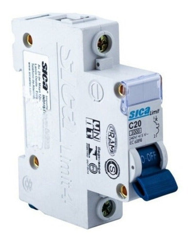 Pack of 5 Units Unipolar Thermal Circuit Breaker 5 to 32 Amps Sica 0