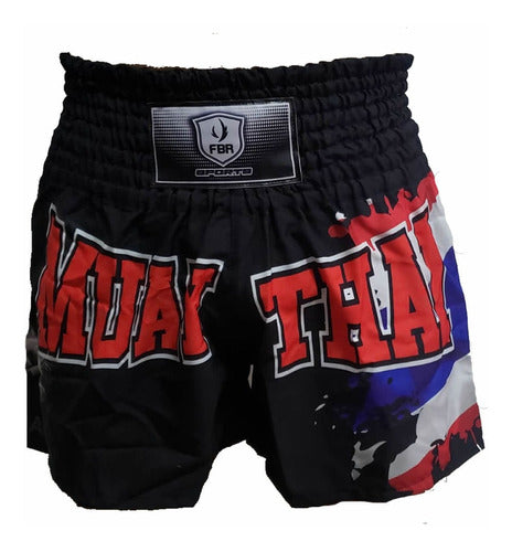 Short Calção Muay Thai Thailand Flag - Fb-3023 0