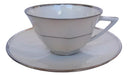 Taza De Te Porcelana Francesa Limoges Linea Color Plata (1) 0