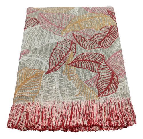 Rustic Jacquard Throw Blanket 125x150 with Fringes - Home Decor 30