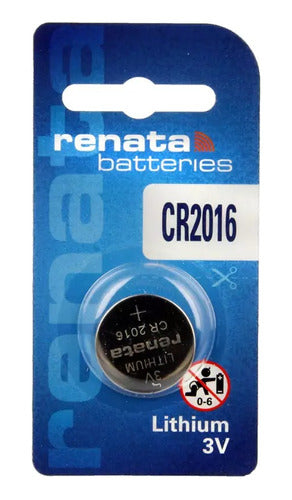 Renata CR2016 Button Batteries Pack of 10 0