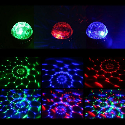 Mini Disco Ball LED Light with Magnet RGB Color Delivery 4