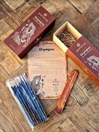 Organic Premium Incense Kit Aromanza Gift Box Herbs 3