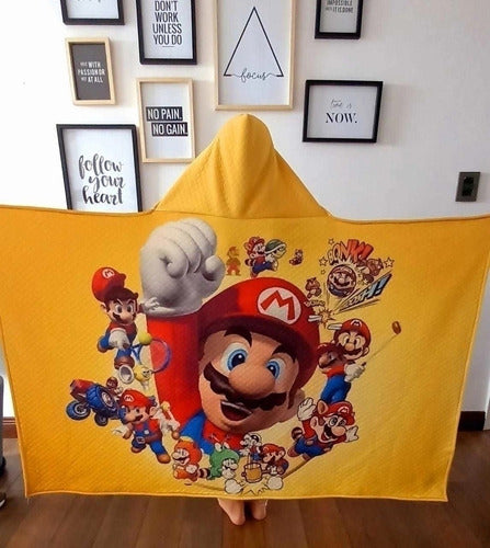 Mario Bros Yellow - Hooded Blanket/Cape 1