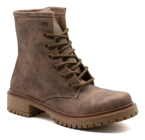 Angies Botas Mujer Borcegos Acordonados 3092 0