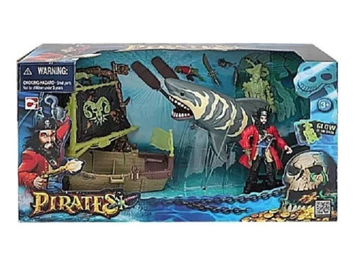 Pirates Set Barco Pirata Premium Accesorios Brilla En La Oscuridad 0