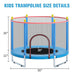 Trampoline For Kids, Telawah Adjustable Toddler 5