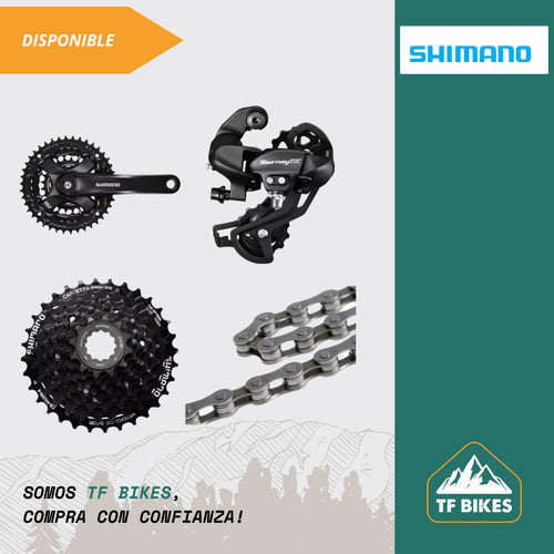 Kit Transmision De Bicicleta Shimano 24 Velocidades 5