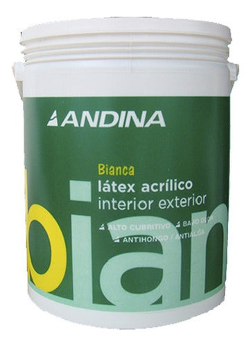 Interior/Exterior Latex Paint Andina Bianca 4L 12