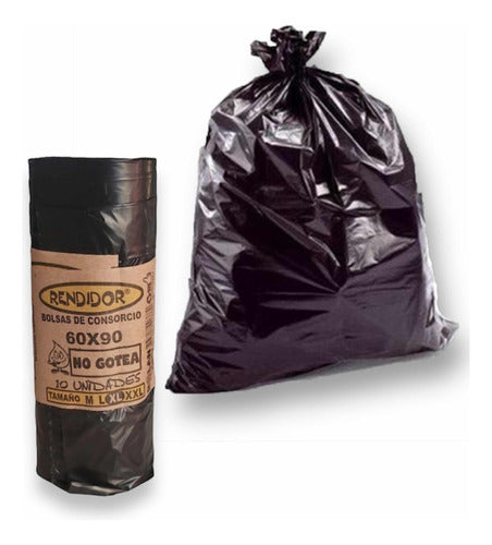 Rolan Black Trash Bags 60x90 x 10 Units 0