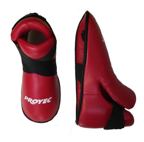 Proyec Taekwondo Kick Boots Foot Protectors - PU Leather Kick Pads 0