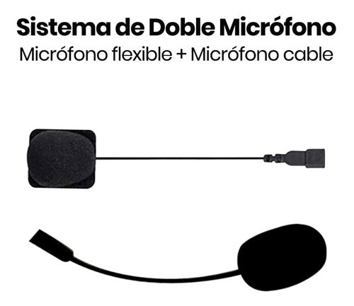 FoxComm Intercomunicador Bluetooth P/moto Fox R9 (multigrupo) 6 Pers 6