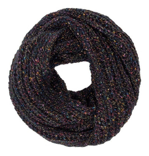 Multicolor Knit Infinity Scarf Freckle 3