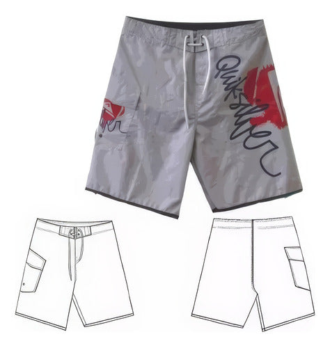 Moldes Unicose - Short De Baño Surf Hombre 0904 0