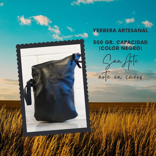 Artisanal Leather Yerbera - Yerbera Cuero Artesanal