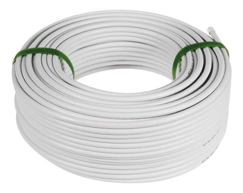 FPC 10 Mts Cable Coaxial RG6 White, With RG6 Connectors, Offer Today 0