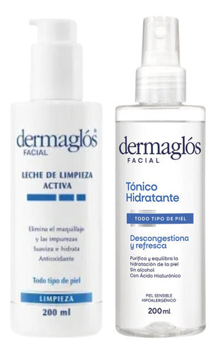 Dermaglós Combo Leche De Limpieza + Tónico Descongestivo 0