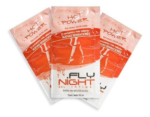 Fly Night Gel Intimo Lubricante Efecto Calor X12 Sobres 10cc 3