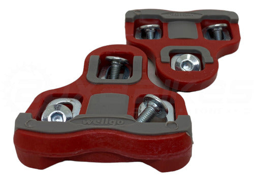 Taquinho P/ Pedal Wellgo Speed Tipo Look Rc-6/rc-7 Vermelho 2