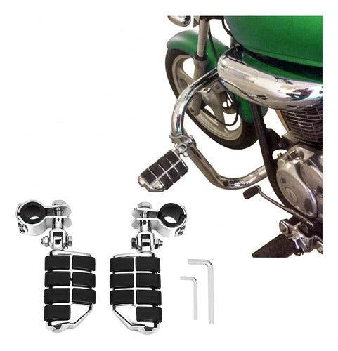 Estribos De Motocicleta King Showden, Reposapiés, Aluminio 2