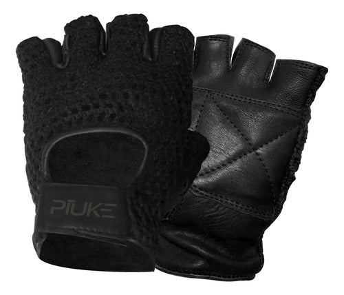 Piuke Sports Gym Gloves Weightlifting with Synthetic Leather 0