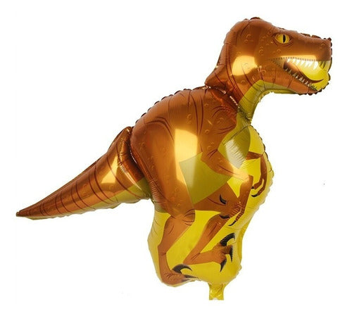 FDJ PARTY Set of 5 Dinosaur Balloons, Large Metallic 0