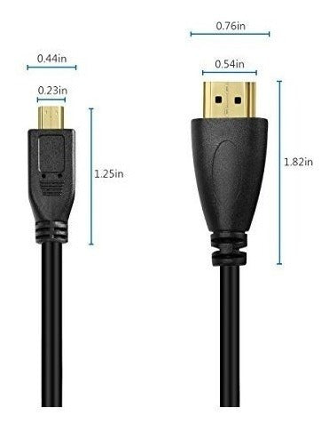 Ucec 11.81" / 30cm Micro Hdmi En Espiral A Tamaño Completo 1