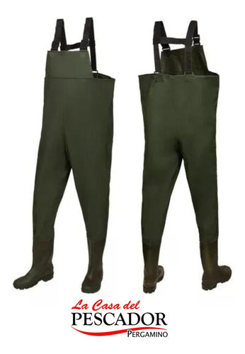 Wader Waterdog PVC Waders with Boots Various Sizes 1