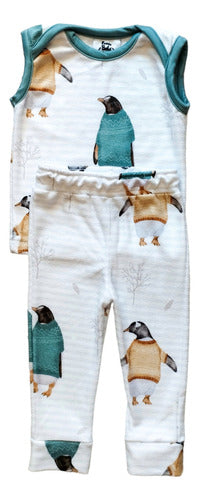 Puerto Bebé Conjunto Chaleco Y Pantalon Micropolar Soft Bebes 0