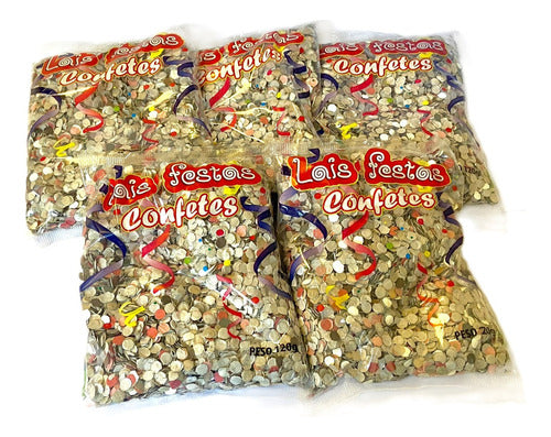 Kit Festas Carnaval  Com 20 Sacos De Confetes De 120 G . 0