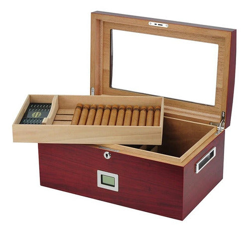 DG Leather Boxes Estuche Para Habanos Humidor Para Puros Higrómetro 0