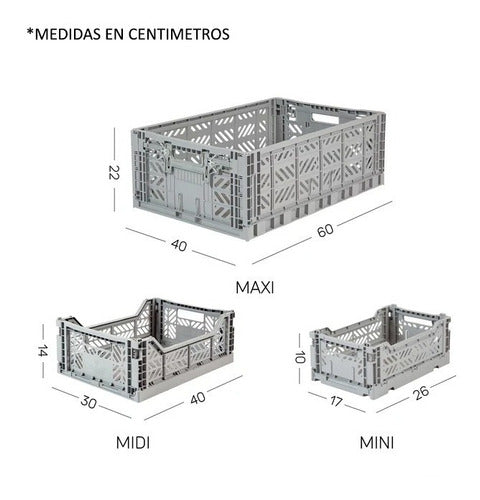AY-KASA Foldable Stackable Midi Container Basket 183