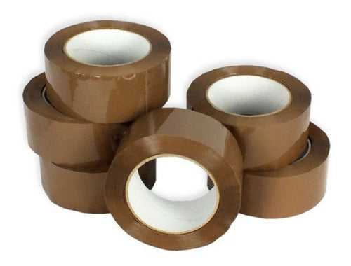 SuperMayorista Packing Tape Brown 48x100 Self-Adhesive Pack of 12 0