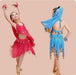 Girls Belly Dance Costume Set with Gold Coins 3