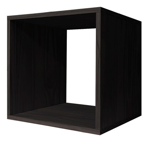 Sajo Floating Cube Shelf Kit 3 Wooden Cubes 40x40x30 1